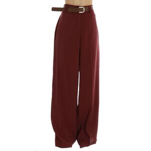 PANTALONE CON CINTURA BORDEAUX